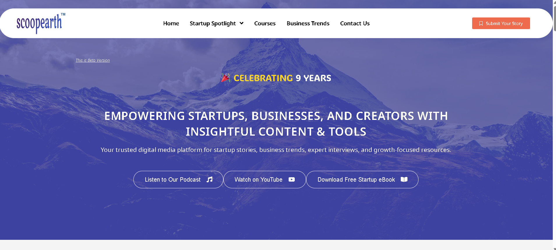 Scoopearth Magazine Return